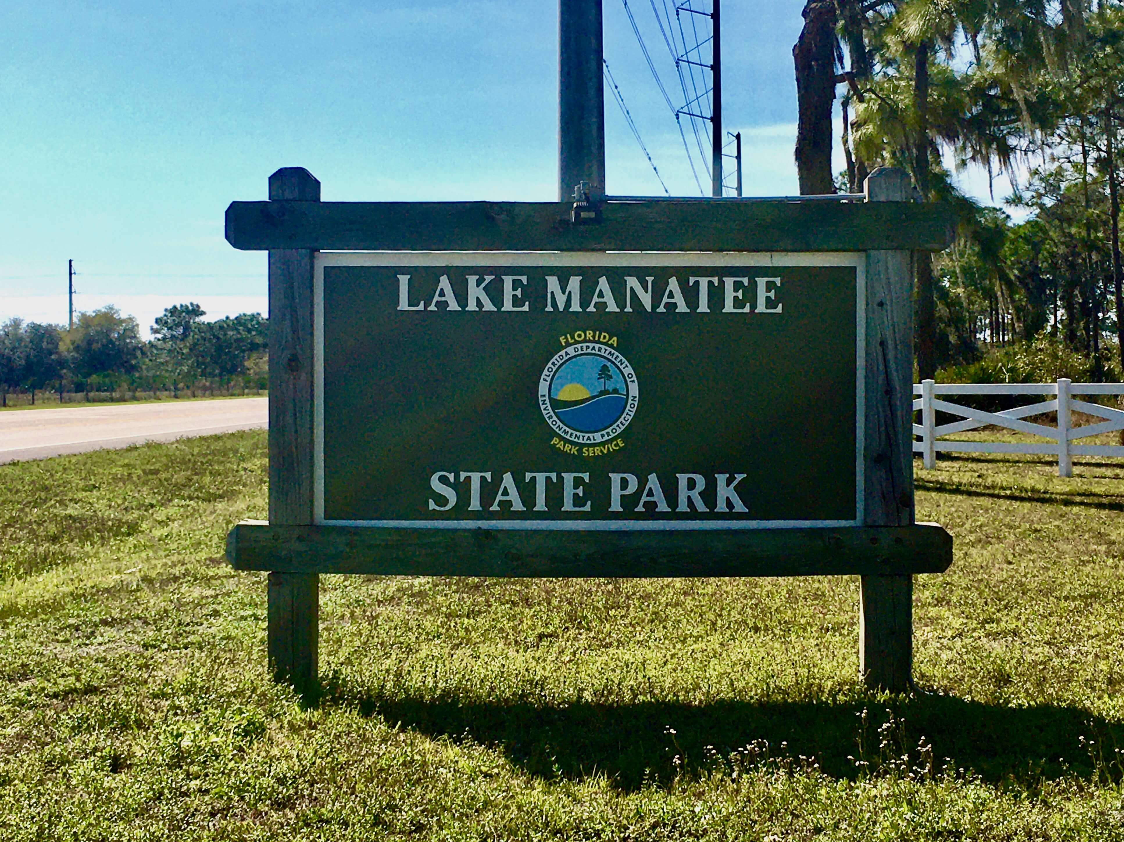 Entrance Lake Manatee State Park
