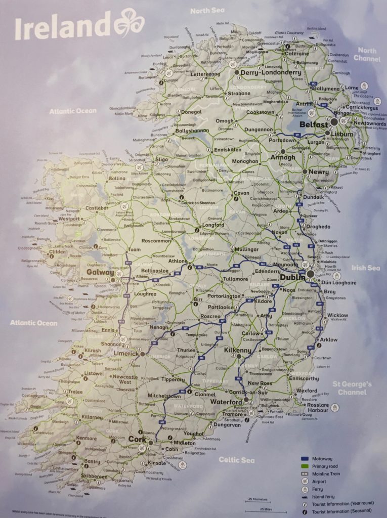 travel to ireland map